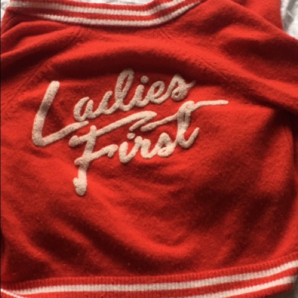 Ladies 1st Bomber Sweater 27 Miles To Malibu Red
